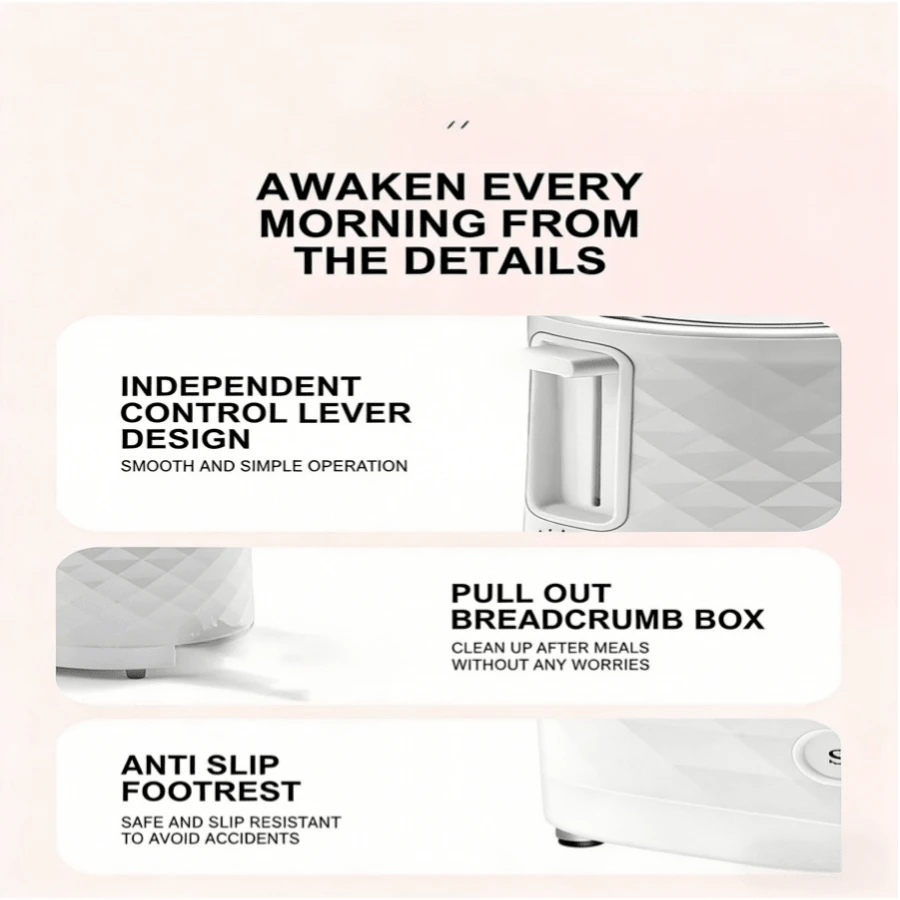 Sokany SK-08111 2-Slice Electric Pop-Up Toaster – 750W