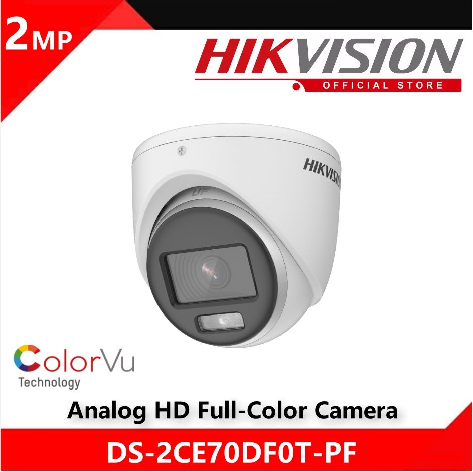 Hikvision 2MP ColorVu HD Dome Camera – 24/7 Colour