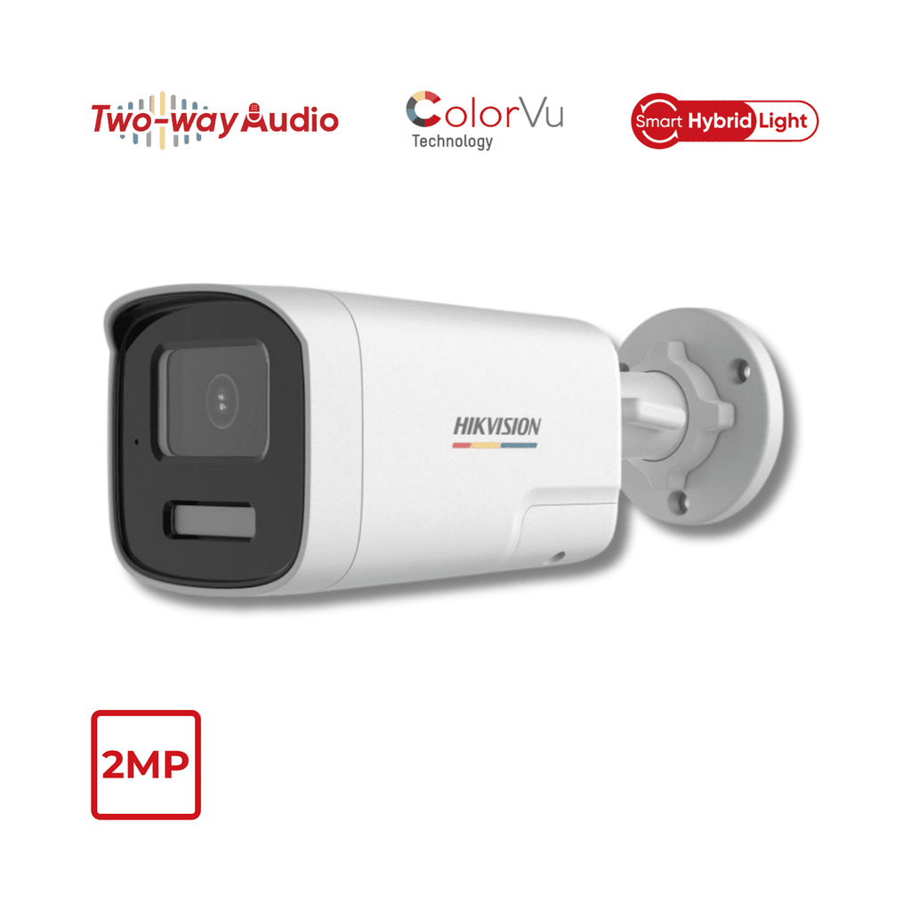 Hikvision 2MP Two-Way Audio Fixed Bullet Camera – DS-2CE12DF3T-LXTS 2.8mm