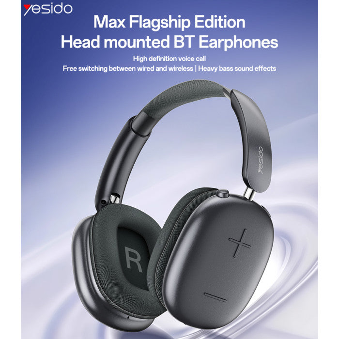 Yesido EP10 Bluetooth 5.4 Wireless & Wired Headset | ANC + ENC Noise Cancelling | 35H Battery