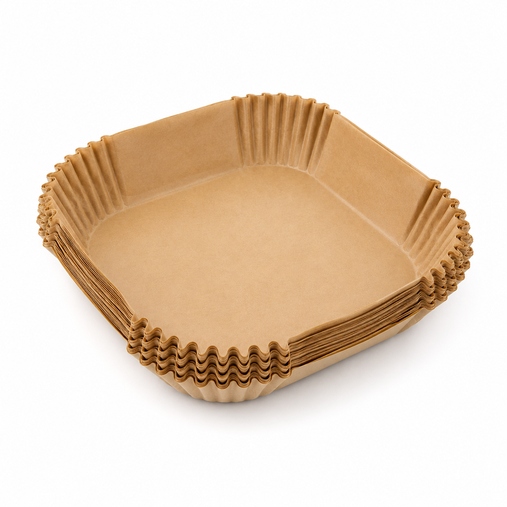 Air Fryer Paper Liners – 120 Pack | 160mm x 45mm