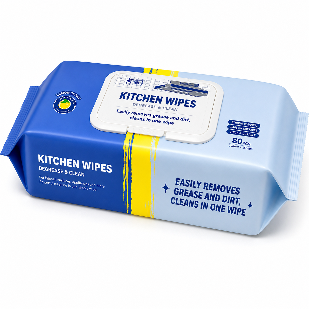 Kitchen Cleaning Wipes – 80 Pack
