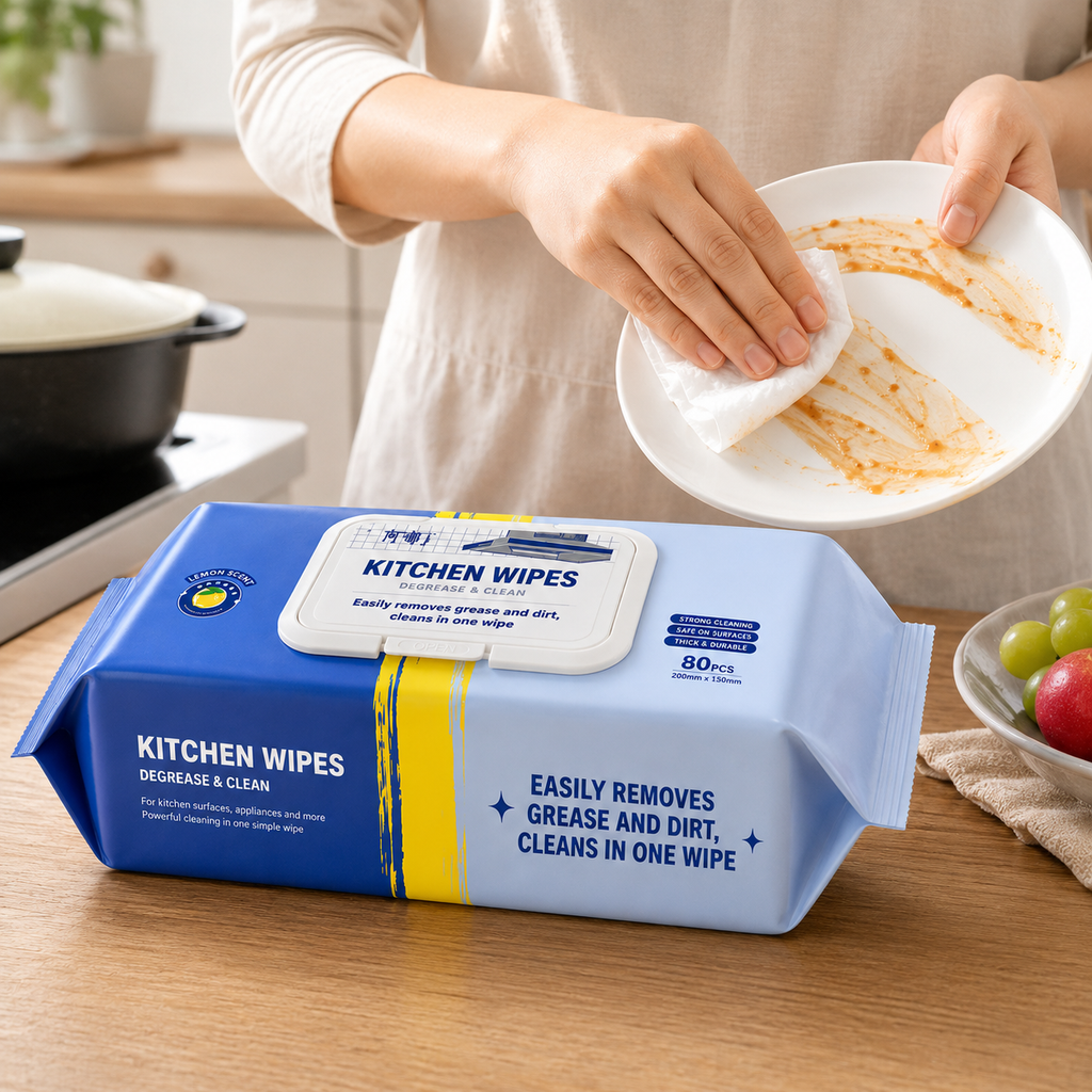 Kitchen Cleaning Wipes – 80 Pack