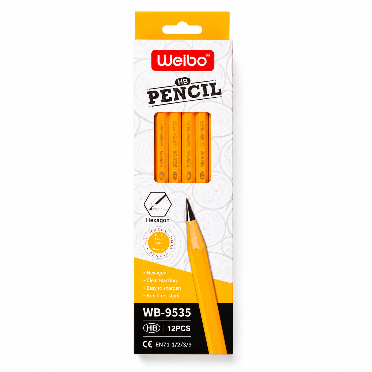 Weibo HB Pencils – 12 Pack