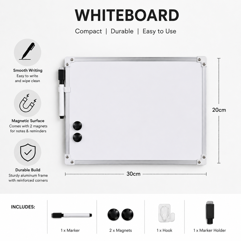 Weibo Mini Whiteboard – 30cm x 20cm