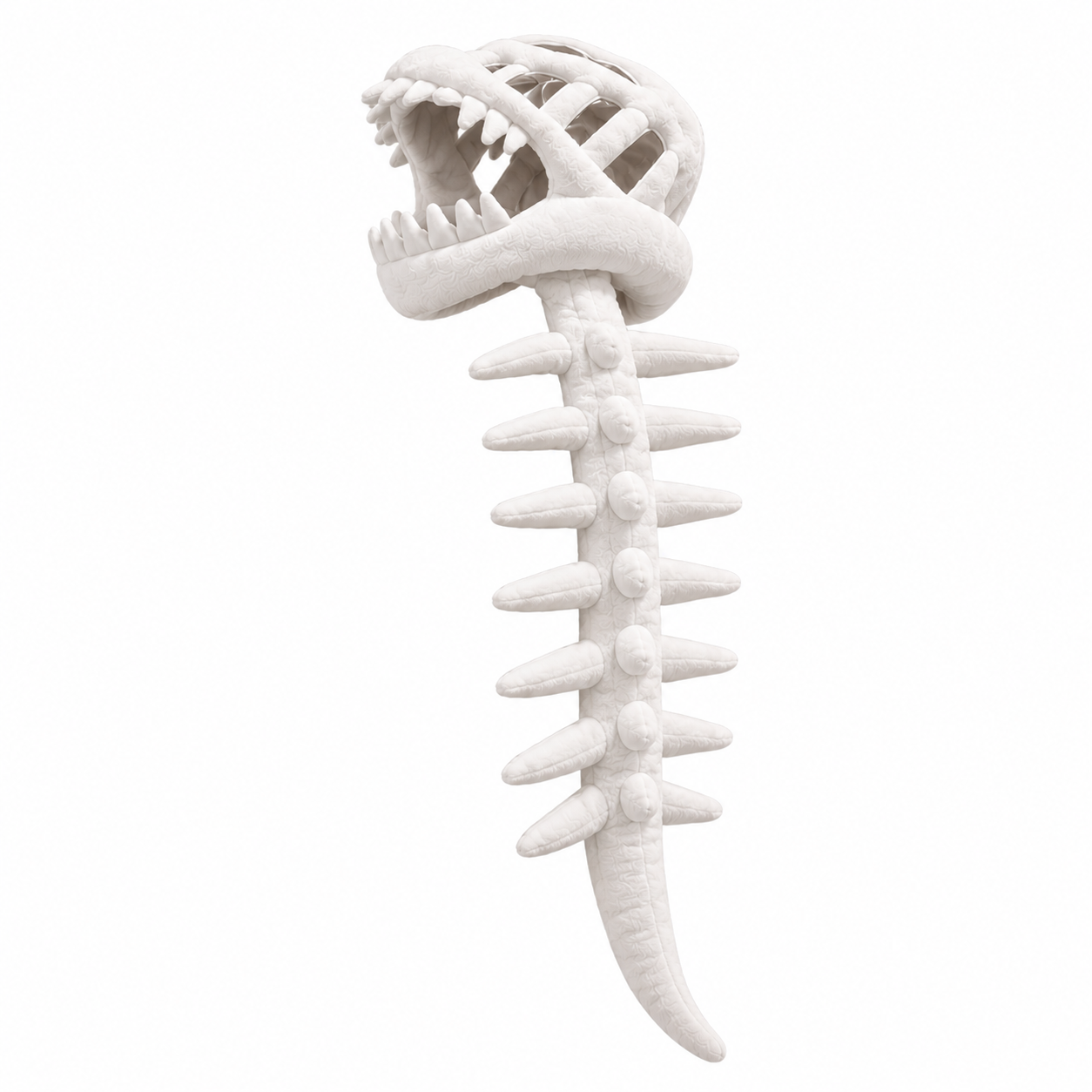 Dinosaur Skeleton Costume Hood & Back Plush Accessory