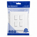 Redisson 4 Lever Wall Switch – White