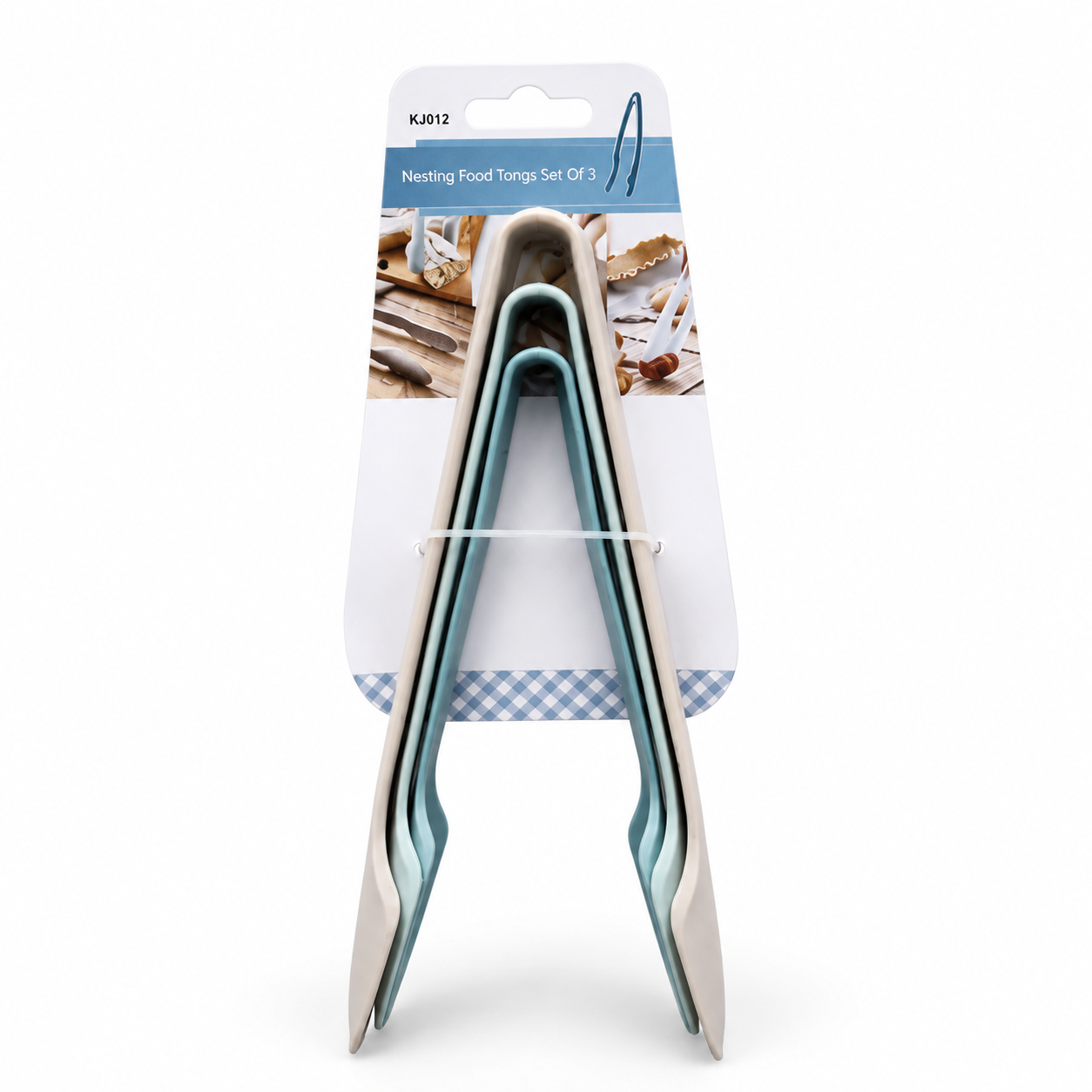 3-Piece Nesting Food Tongs Set – Kitchen Serving & Cooking Tongs