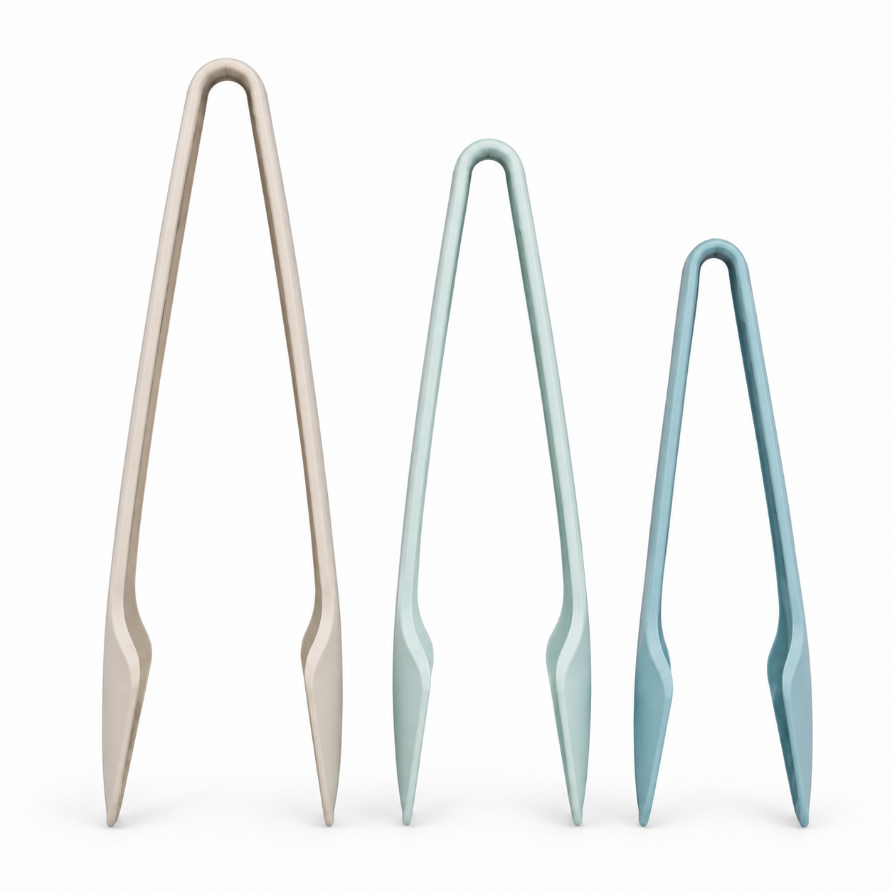 3-Piece Nesting Food Tongs Set – Kitchen Serving & Cooking Tongs