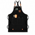 Multi-Pocket Fabric Apron – Adjustable Kitchen, Gardening & Craft Apron