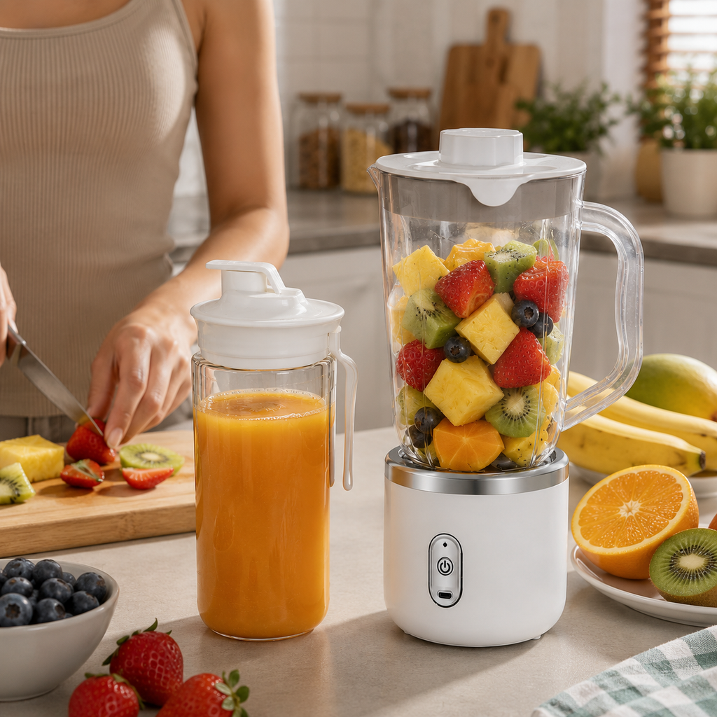Multi-Functional Portable Juicer Blender – Fruit & Juice Maker
