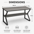 120cm Modern Computer Desk / Study Table with Storage Shelf