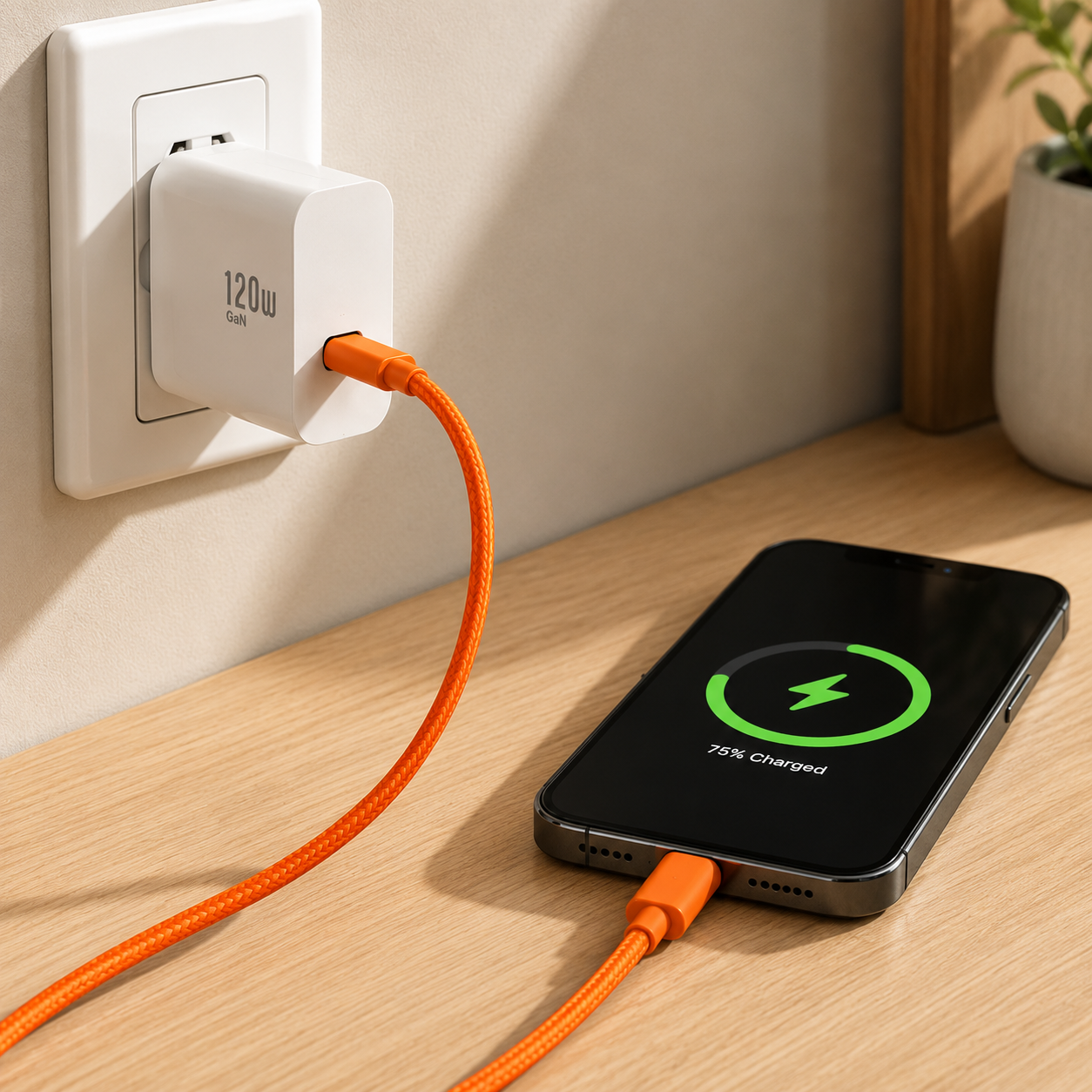 120W USB-C to USB-C Fast Charging Cable