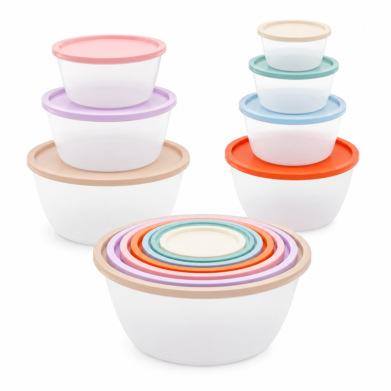 7 Piece Food Storage Container Set – Reusable Fresh Keeping Boxes with Lids