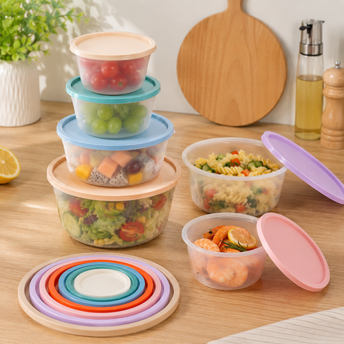 7 Piece Food Storage Container Set – Reusable Fresh Keeping Boxes with Lids