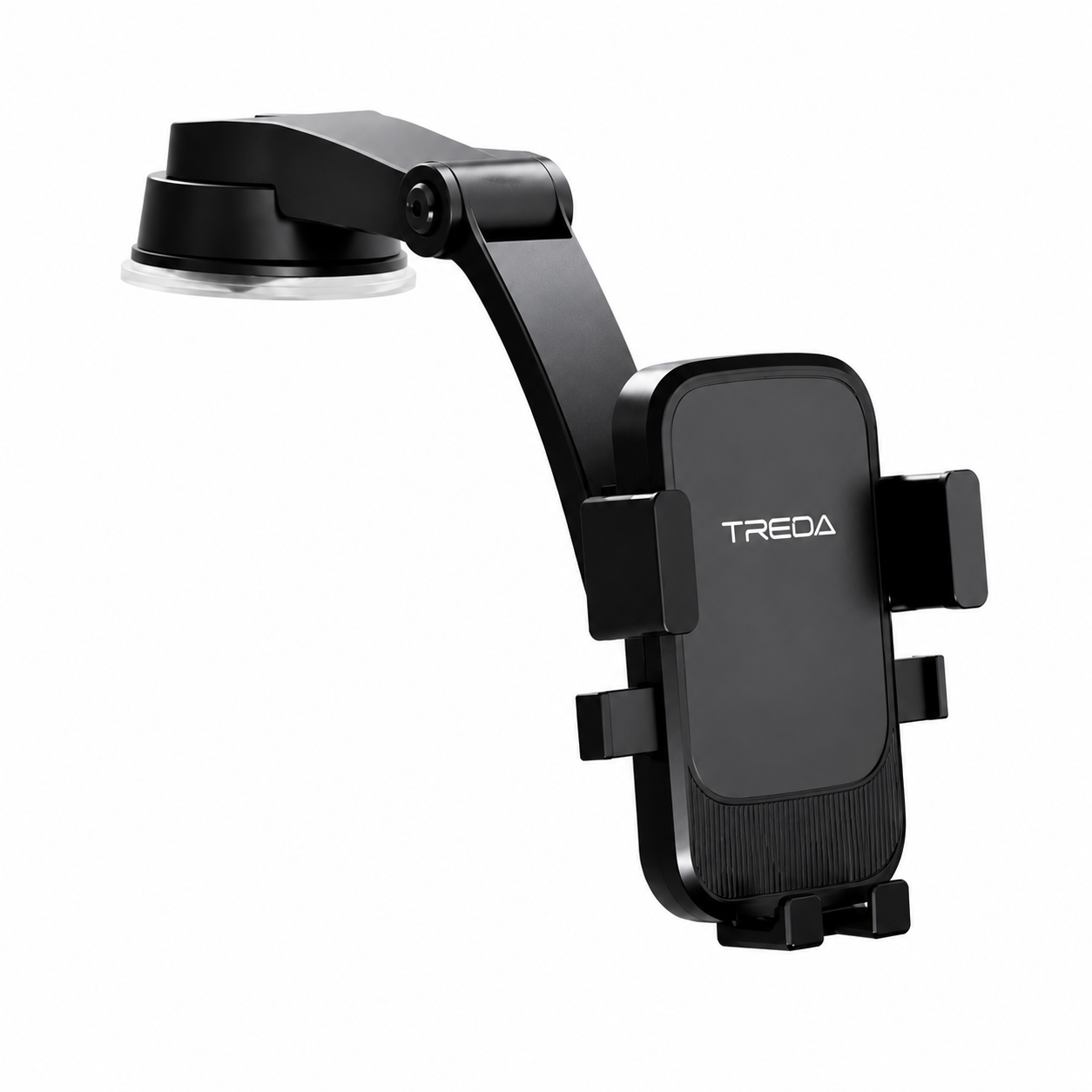 Treqa BC-T35 Adjustable Car Suction Mount Phone Holder | 360° Rotating Universal Car Mount