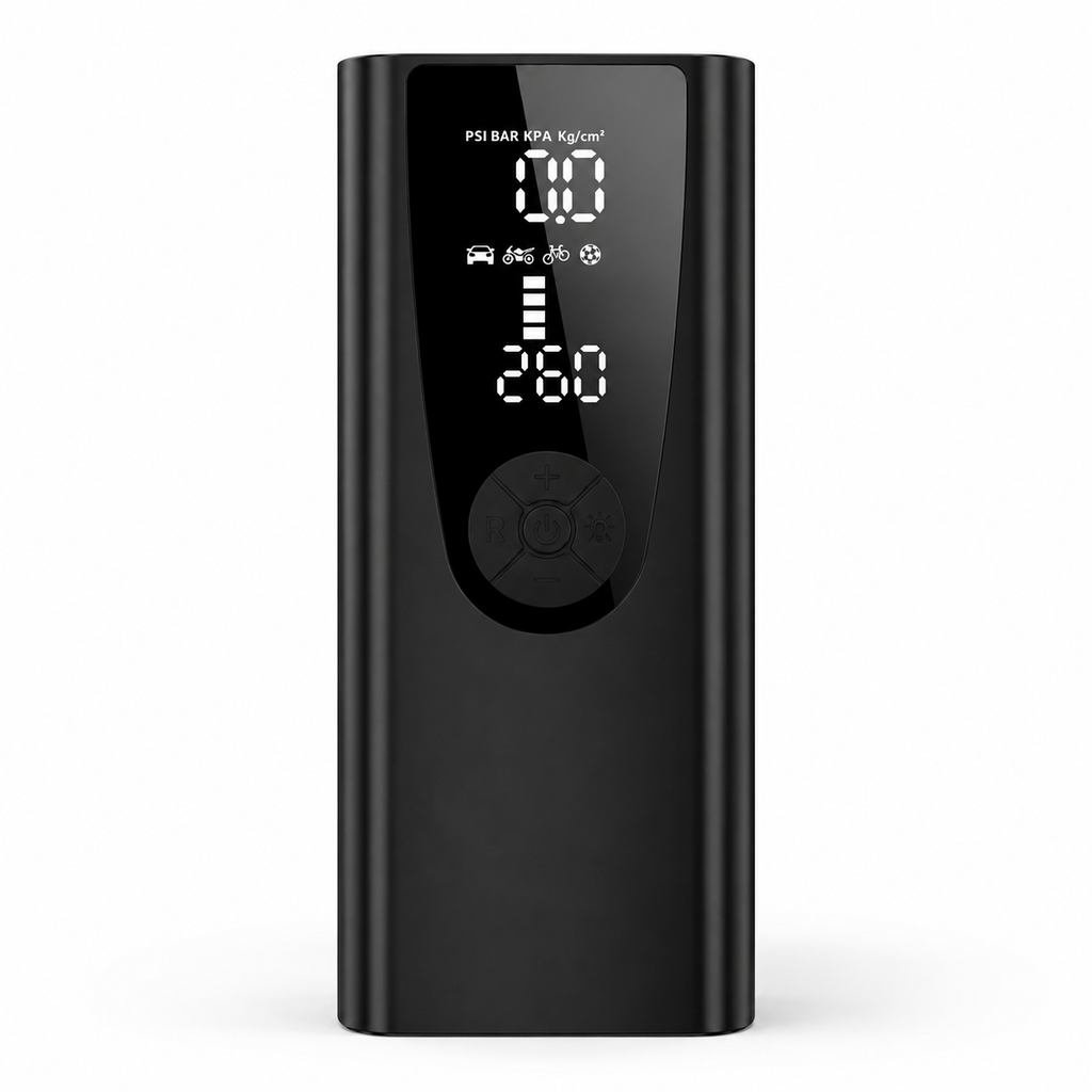 Aerbes AB-CQ06 8000mAh Wireless Tyre Inflator Pump | Portable Air Compressor With LCD Display
