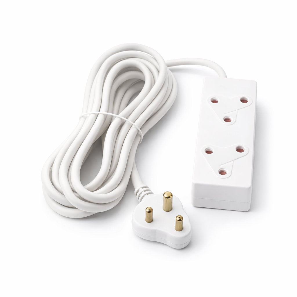 2 Way South African Extension Cable – Type M Power Extension Lead