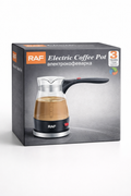 RAF Electric Coffee Pot 0.5L – 600W Glass Coffee Maker with LED Indicator (R.128)