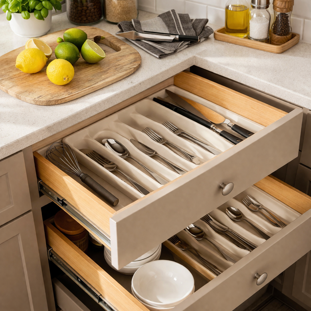 Kitchen Tableware Storage Box – Drawer Cutlery Organizer Tray