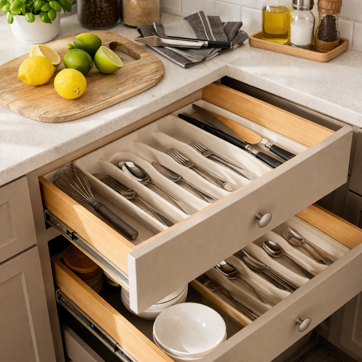 Kitchen Tableware Storage Box – Drawer Cutlery Organizer Tray