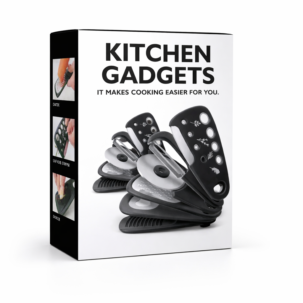 Kitchen Gadgets Set – Multi-Function Slicer, Grater & Peeler Tool Kit