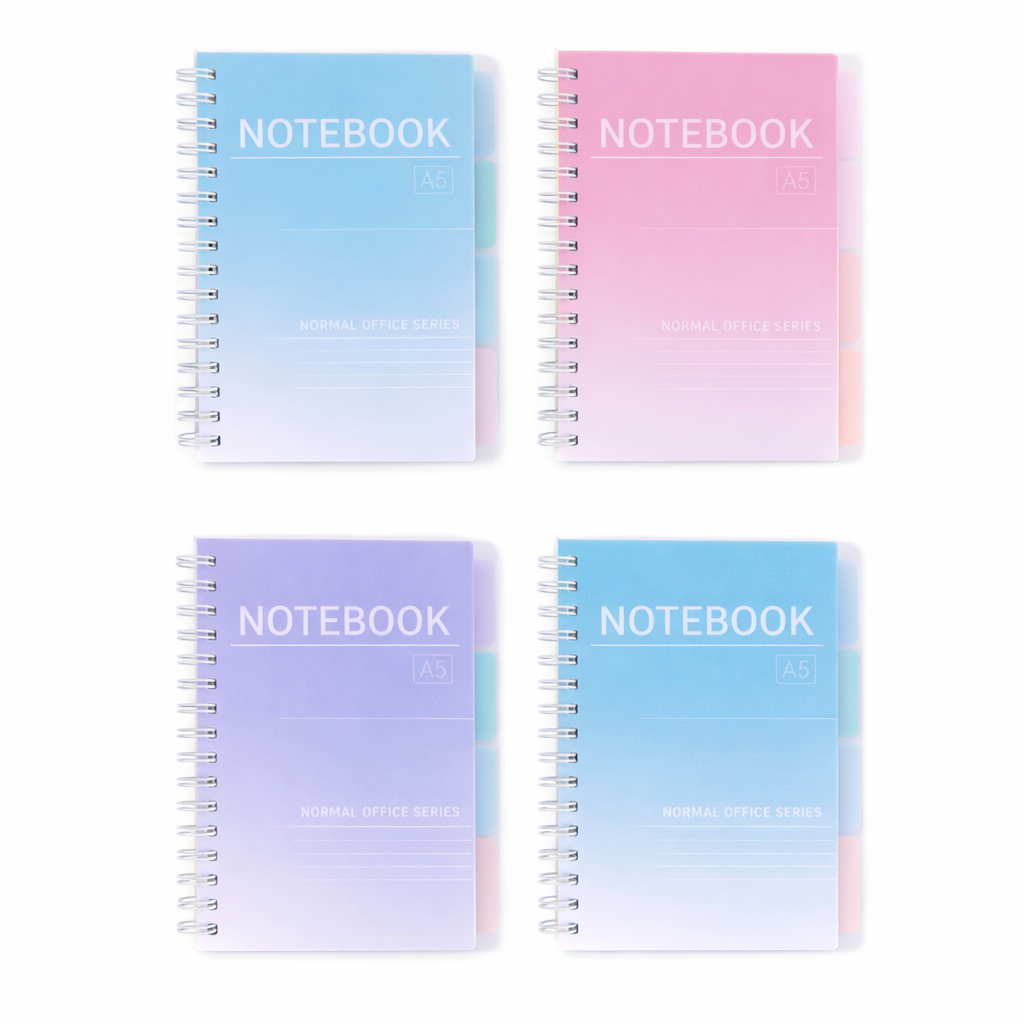 Weibo A5 Spiral Notebook – 110 Pages Lined Journal (Random Colour)
