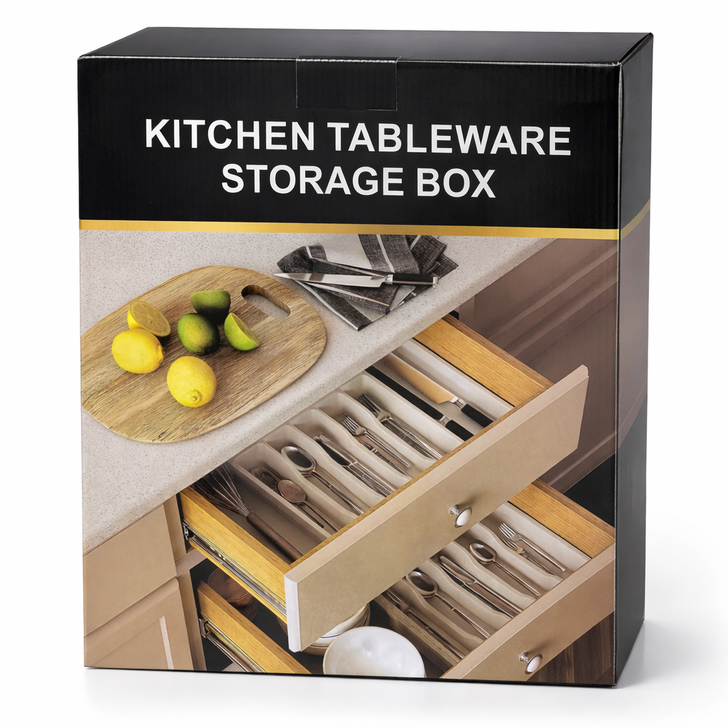 Kitchen Tableware Storage Box – Drawer Cutlery Organizer Tray