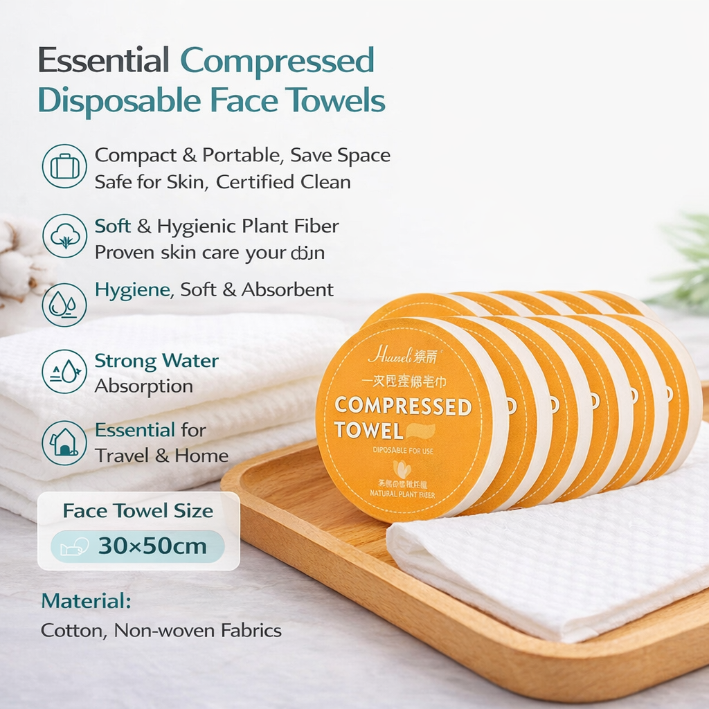Compressed Disposable Towels 10 Pack