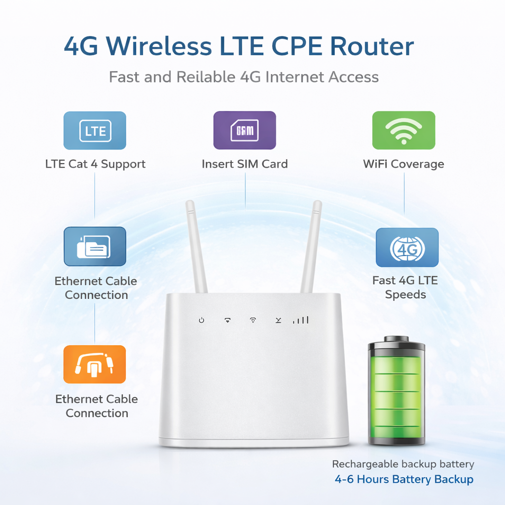 Rechargeable 4G LTE WiFi Router