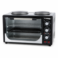 Fussion 32L Oven with Dual Hotplates Countertop Electric Oven