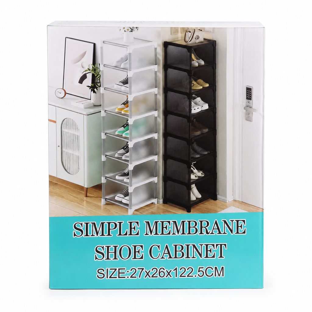 Simple Membrane Shoe Cabinet – 8 Layer Shoe Rack Organizer