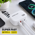 4-in-1 120W Super Fast Charger – USB-A & Type-C