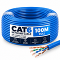 CAT6 Network Cable 100m Roll – UTP 23AWG 4 Pair High-Speed Ethernet Cable