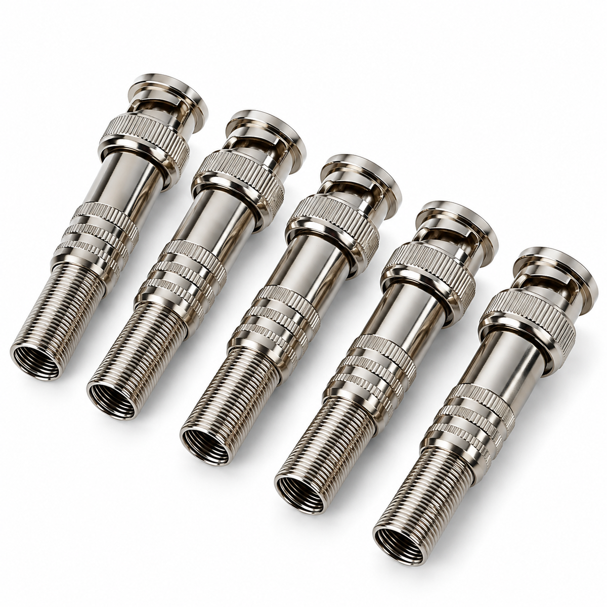 5-Piece BNC Connector Set for CCTV RG59/RG6 Coaxial Cable