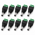 CCTV DC Power Connector – 5.5mm x 2.1mm Screw Terminal Adapter (Pack of 10)