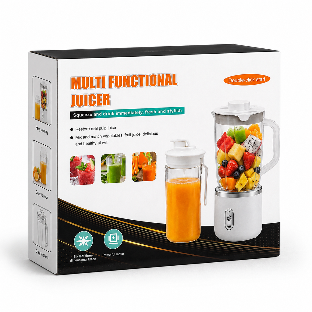 Multi-Functional Portable Juicer Blender – Fruit & Juice Maker