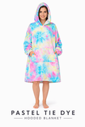 Oversized Hooded Blanket – Tie Dye Wearable Blanket Hoodie (Multiple Colours)
