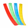 Weibo 30cm Flexible Ruler – Durable Bendable Plastic Ruler (Random Colour)