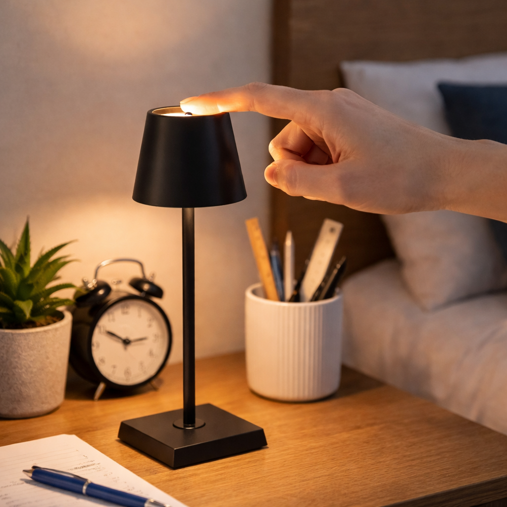 Aerbes LED Table Lamp AB-TD29 – Rechargeable Touch Lamp with Dimming (2000mAh)