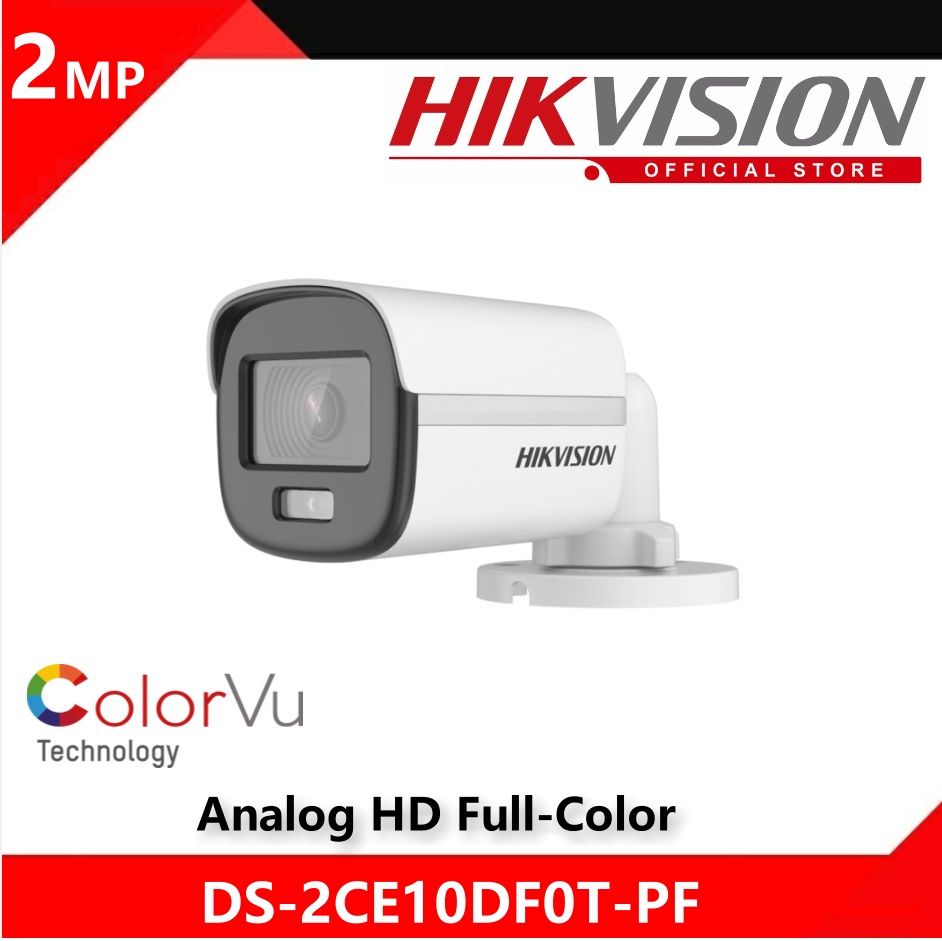 Hikvision 2MP ColorVu Bullet Camera – DS-2CE10DF0T-PF