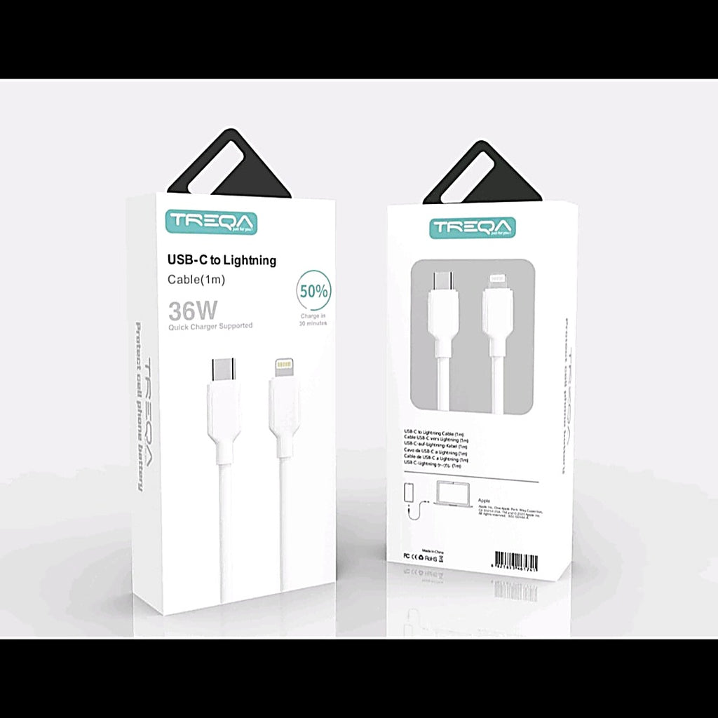 USB-C to Lightning Cable (1m) – 36W Charging Cable